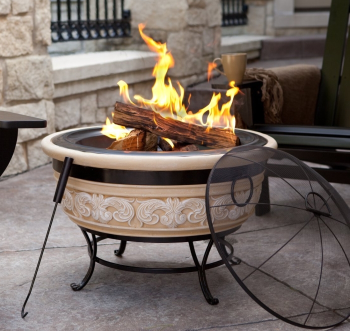Amazon.com Angel Wings Magnesia Fire Pit 30 Inch - MAIN