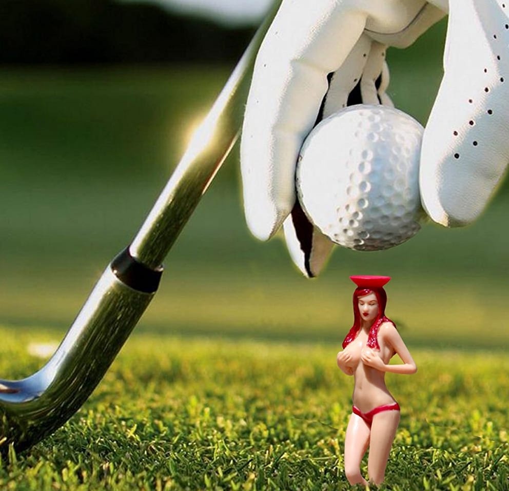 Sexy Golf Girl Tee. perky tees pin up girl golf tee. 