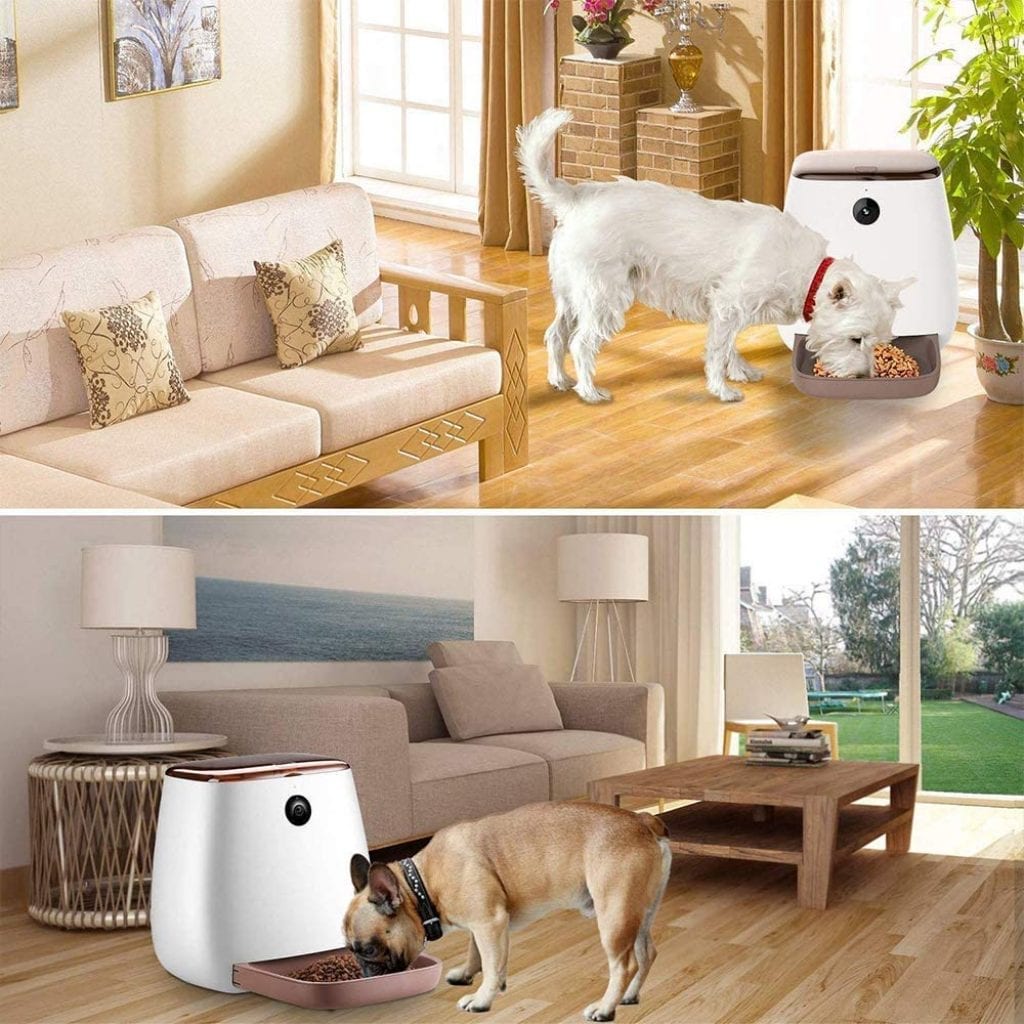 Smart Food Dispenser for Cats & Dogs Automatic Pet Feeder 1080P Full HD